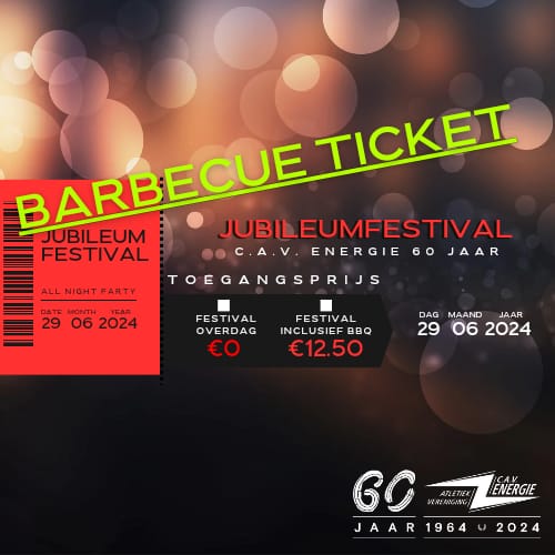 Jubileumfeest ik kom, met BBQ